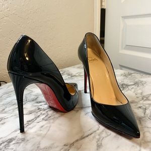Christian Louboutin So Kate 120 mm Pointed Toe High Heels Patent Leather Black